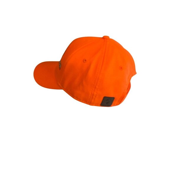 Wagon Wheel Ranch Hunting Lodge Orange Adjustable Hat Embroidered One Size - Picture 3 of 6